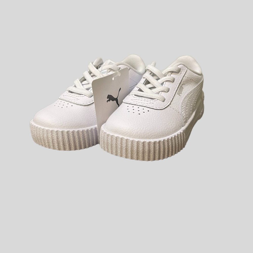 PUMA Toddler Sneakers Size 7 Carina L White 373604-19